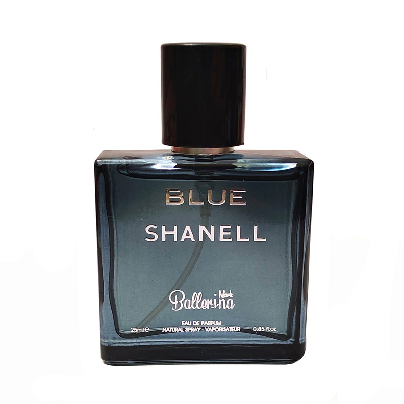 عطر جیبی مردانه بالرینا مدل blue shanell حجم 25 میلی لیتر