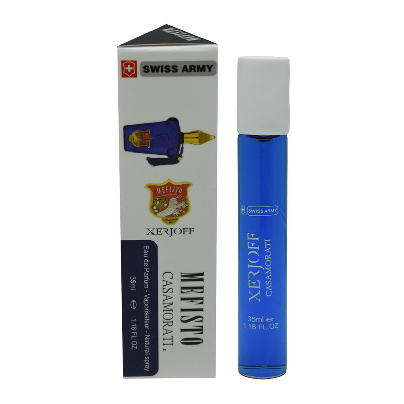 عطر جیبی مردانه سوئیس آرمی مدل کازاموراتی زرجف مفیستو حجم 35 میلی لیتر