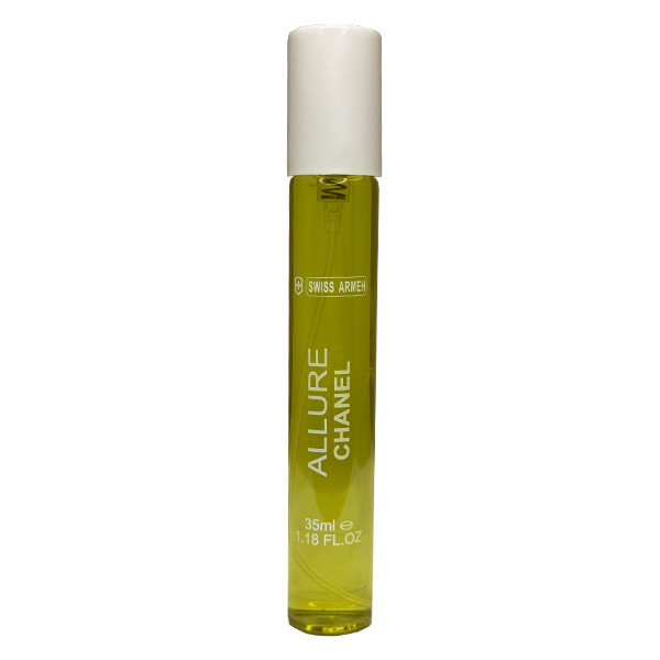 عطر جیبی مردانه سوئیس آرمه مدل CHANEL ALLURE با رایحه معتدل و خنک حجم ۳۵ میلی‌لیتر