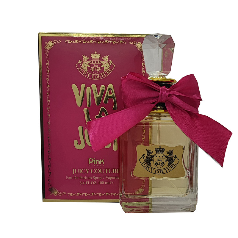 ادو پرفیوم زنانه پینک ویژوآل مدل Viva La Juicy با رایحه خنک حجم 100 میلی‌لیتر