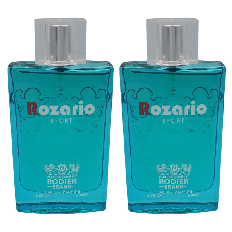 ادو پرفیوم مردانه رودیر مدل روزاریو اسپرت با رایحه گرم حجم 100 میلی لیتر مجموعه دو عددی