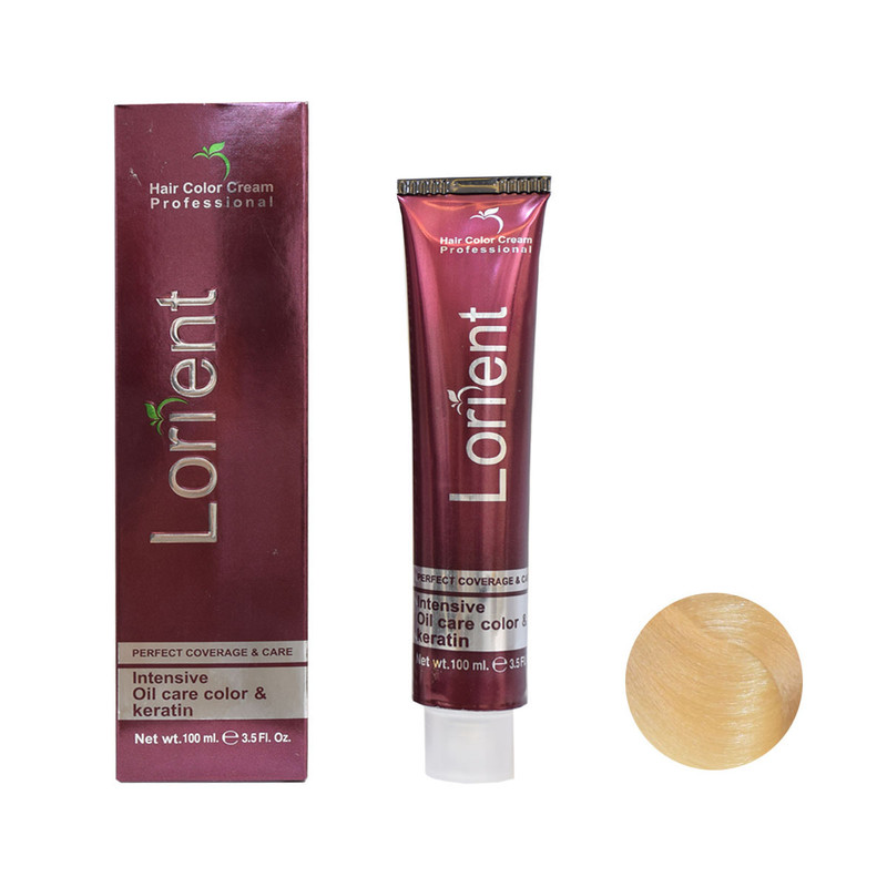 رنگ مو لورینت شماره N10 حجم 100 میلی لیتر رنگ بلوند پلاتینه خیلی روشن