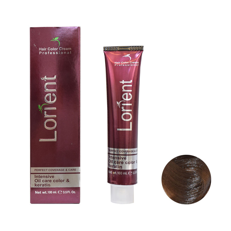 رنگ مو لورینت شماره N4 حجم 100 میلی لیتر رنگ قهوه ای روشن