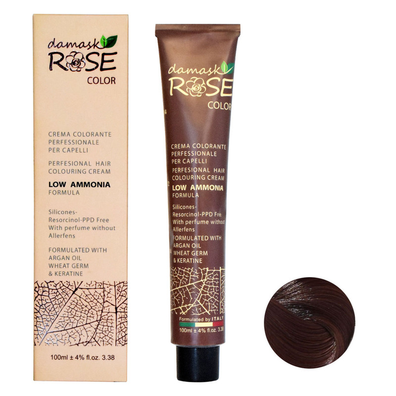 رنگ مو داماسک رز شماره PR20 حجم 100 میلی لیتر رنگ شاه بلوطی