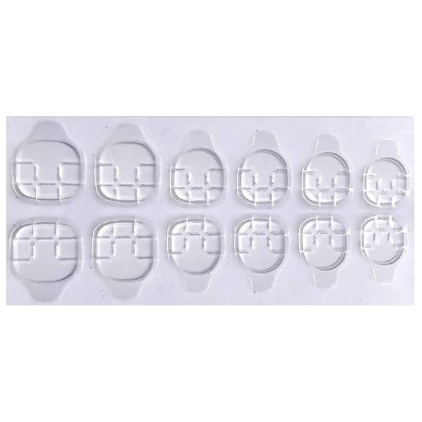 چسب ناخن مصنوعی مدل GL مجموعه 12 عددی