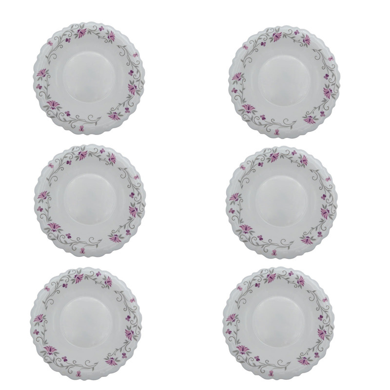 بشقاب خورش خوری پارس اپال مدل 124 درجه یک بسته 6 عددی