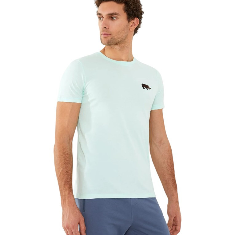 تی شرت آستین کوتاه مردانه ال سی وایکیکی مدل فیت اسلیم سوپرپنبه