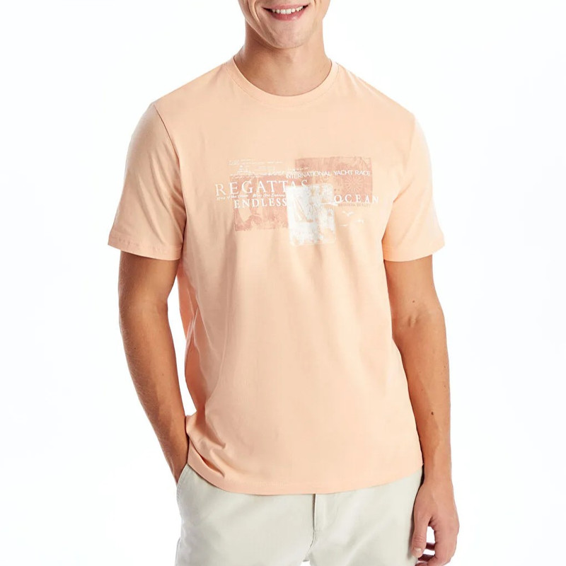 تی شرت آستین کوتاه مردانه ال سی وایکیکی مدل سوپرپنبه هاوایی