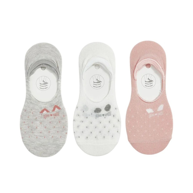 جوراب کالج زنانه ال سی وایکیکی مدل flowers بسته 3 عددی