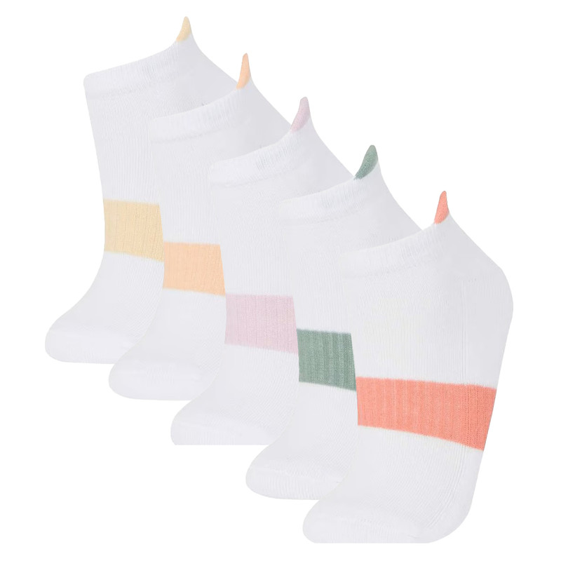 جوراب ساق کوتاه زنانه دفکتو مدل Fit Club بسته 5 عددی