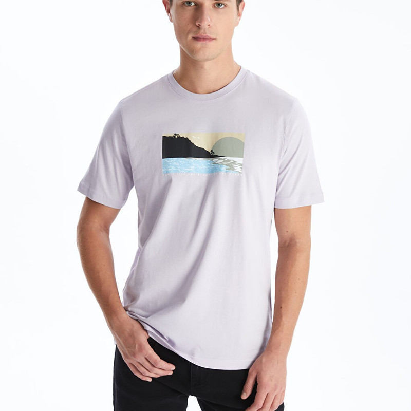 تی شرت آستین کوتاه مردانه ال سی وایکیکی مدل MOUNTAIN