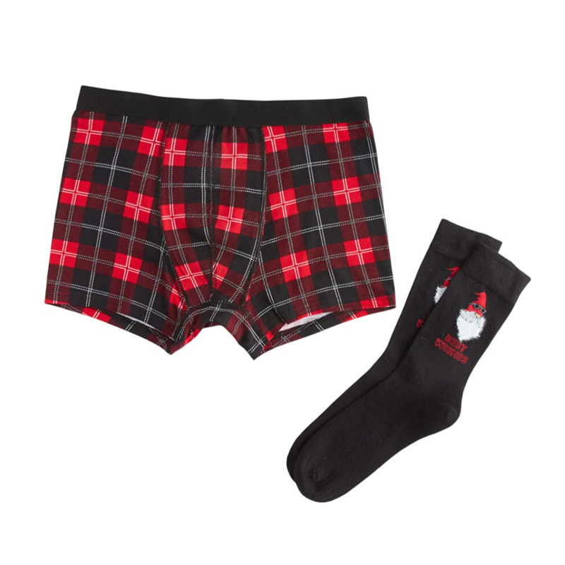 شورت پادار مردانه ال سی وایکیکی مدل W3GM25Z8 به همراه جوراب