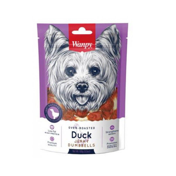 تشویقی سگ ونپی مدل دمبل اردک وزن 100 گرم