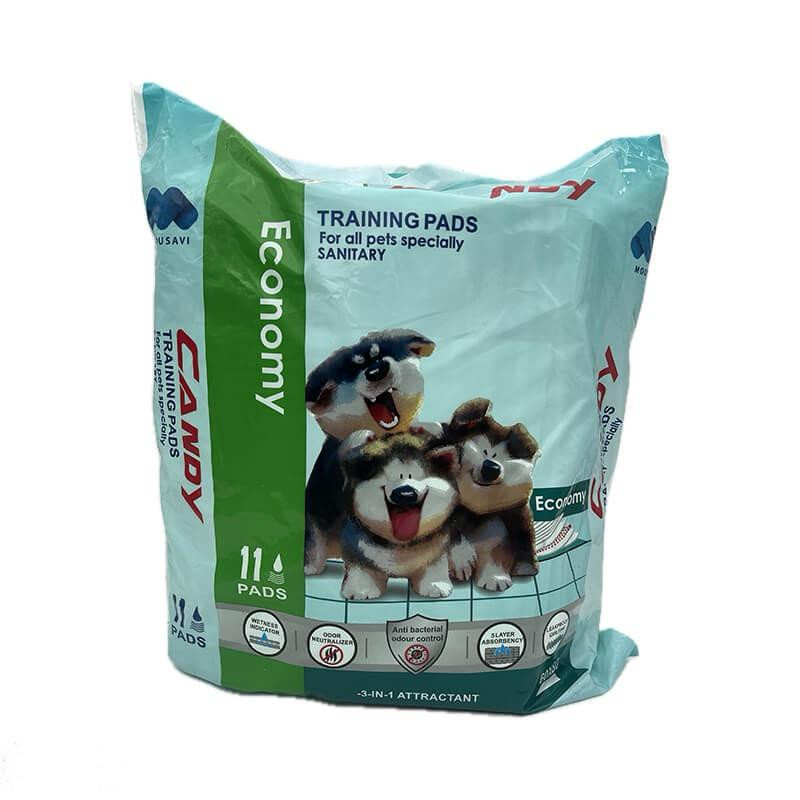 پد بهداشتی حیوانات خانگی کندی مدل اکونومی کد ۶۰۸۰ بسته ۱۱ عددی