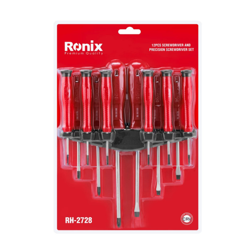 پیچ گوشتی رونیکس کد 2728 بسته 12 عددی