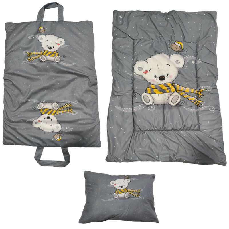 سرویس خواب مسافرتی 3 تیکه طرح خرس شالدار