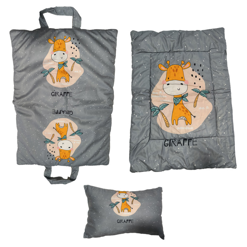 سرویس خواب مدل مسافرتی 3 تیکه طرح زرافه