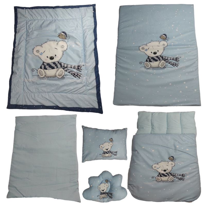 سرویس خواب طرح خرس شالدار کد 3 مجموعه 6 عددی