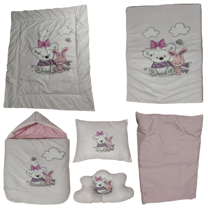 سرویس خواب مدل خرس شالدار کد 2 مجموعه 6 عددی