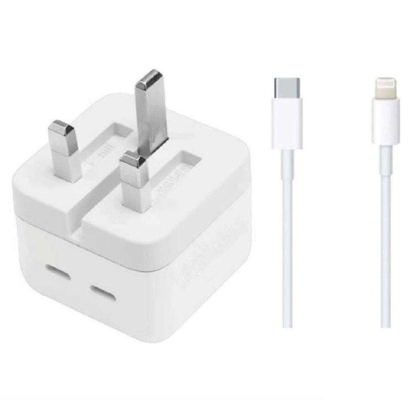 شارژر دیواری 35 وات مدل IP 35W به همراه کابل لایتنینگ