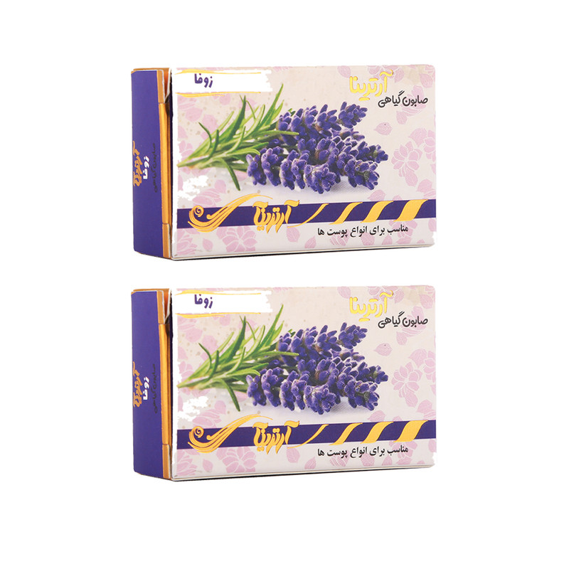 صابون شستشو آرترینا مدل زوفا وزن 70 گرم مجموعه 2 عددی