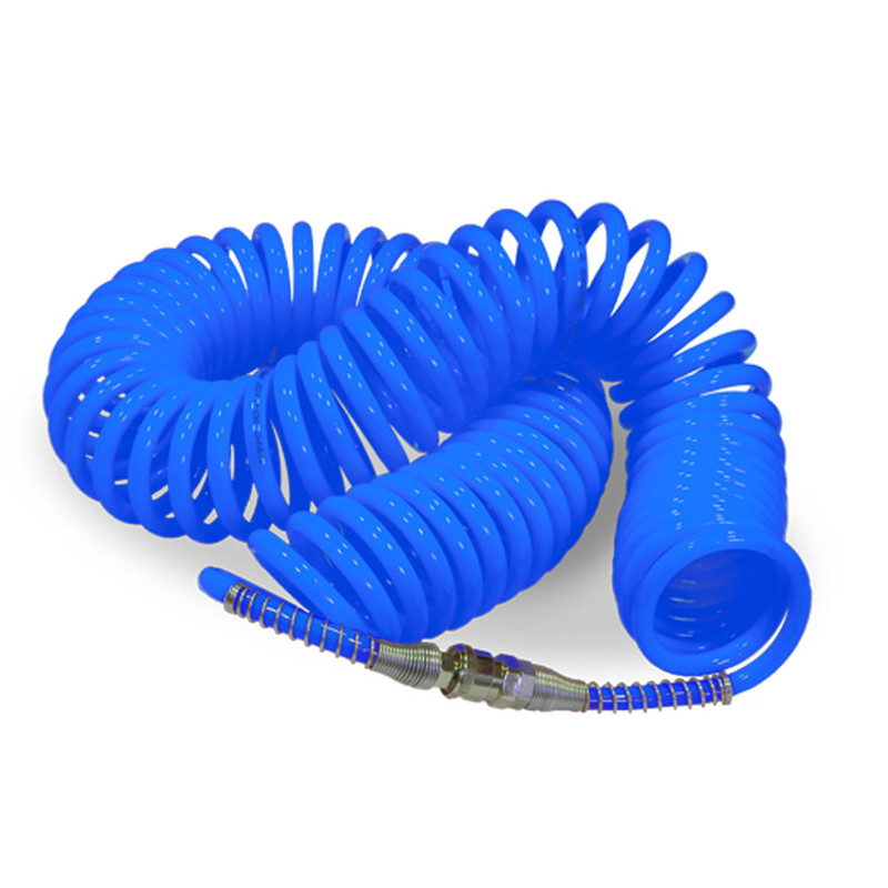 شلنگ فنری کمپرسور سایز 10 طول 10 متر آبی