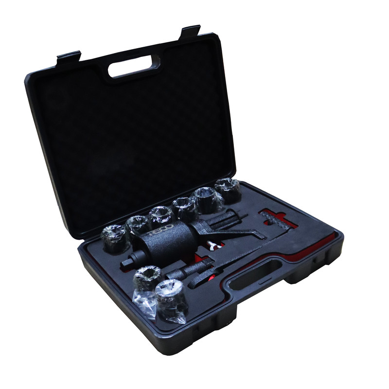 آچار چرخ گیربکسی رسکو مدل دو سرعته کد YP-TW22 مجموعه 10 عددی 