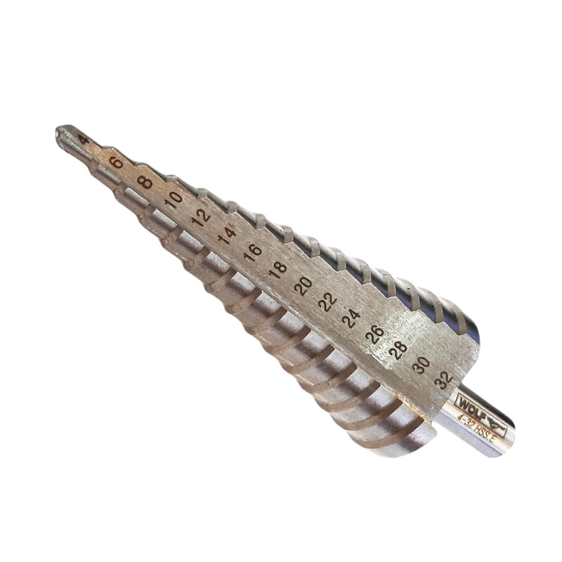 مته ولف مدل کاجی پله ای کد HSS.E سایز 4/32 میلیمتر
