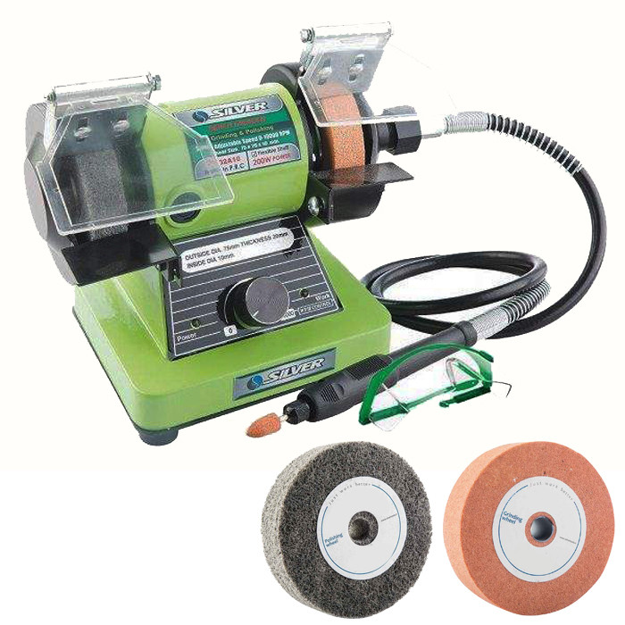 سنگ رومیزی سیلور مدل GTBN200W به همراه شلنگ خرطومی و سنگ یدکی