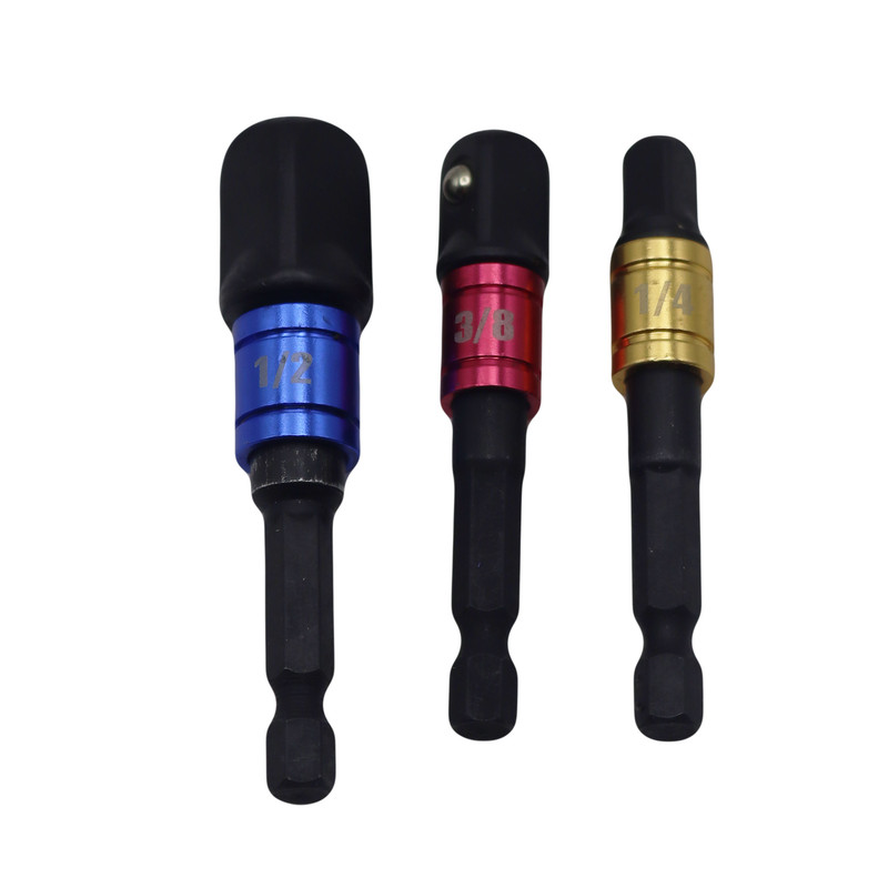 رابط بکس سر دریلی مدل مگنتی کد YP-1/4-3/8-1/2INCH  مجموعه 3 عددی 