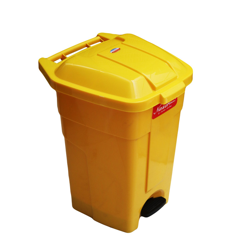 سطل زباله پدالی ناصر پلاستیک مدل YPZ-4800 گنجایش 91 لیتر 