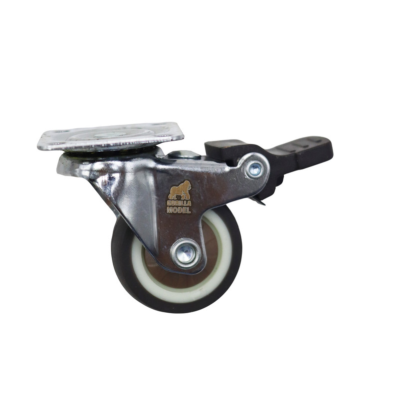 چرخ کفی‌دار گردان مدل ترمز دار گوریلا کد YPT-GARDAN-30MM