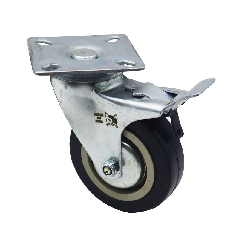 چرخ کفی‌دار پرشین کت مدل ترمزدار مدل YPT-NO-LASTIK-KAFI-75*24MM