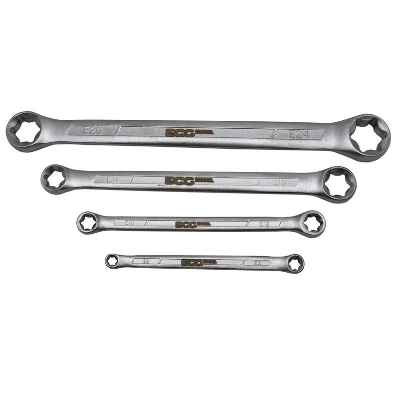 آچار دو سر رینگی مدل داگ کد YP-E06-E24MM مجموعه 4 عددی