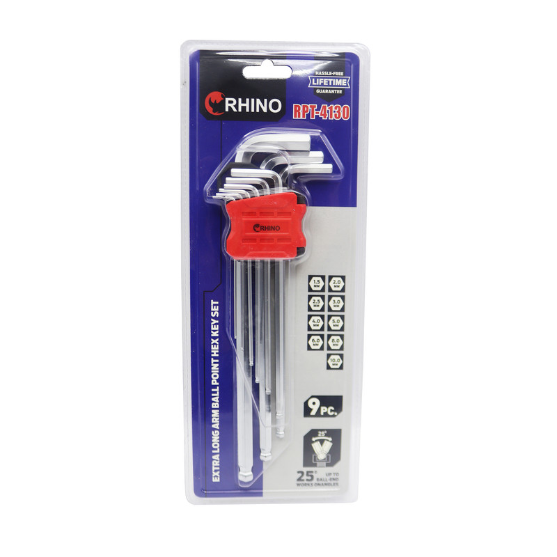 آچار آلن شش گوش رینو مدل YP-RPT-4130 مجموعه 9 عددی