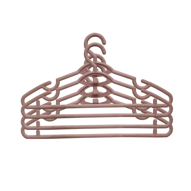 چوب لباسی تک پلاستیک مدل YP-PELAS-04 مجموعه 4 عددی