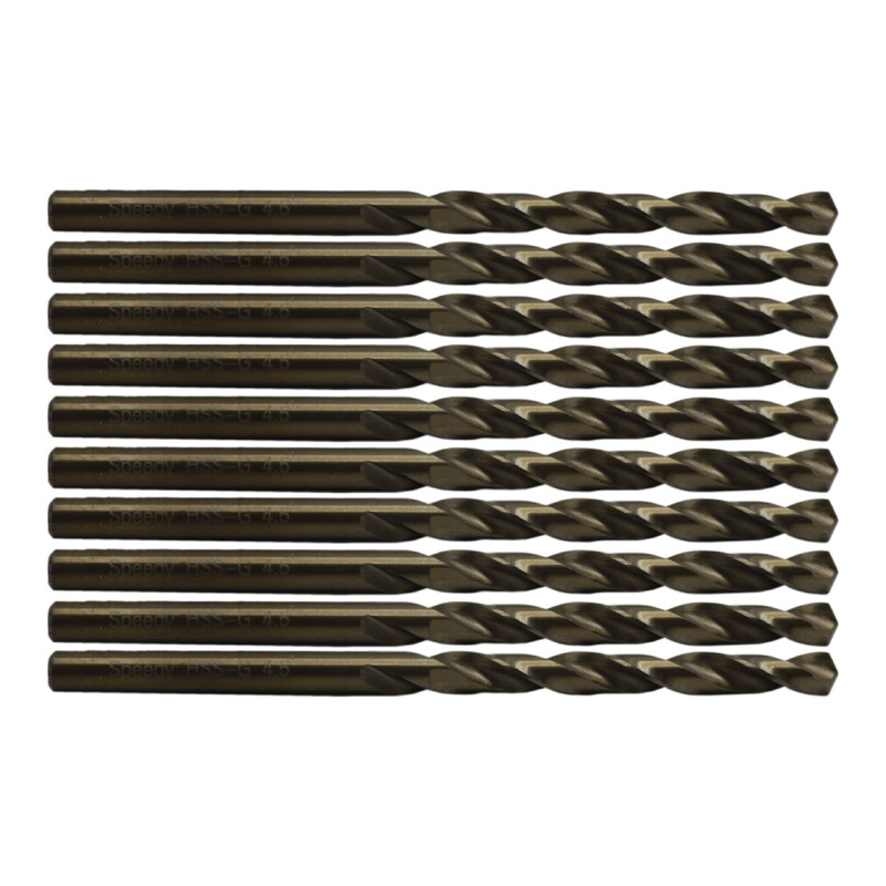 مته آهن اسپیدی مدل YP-HSS-G-04.5MM سایز 4.5 میلی متر مجموعه 10عددی 