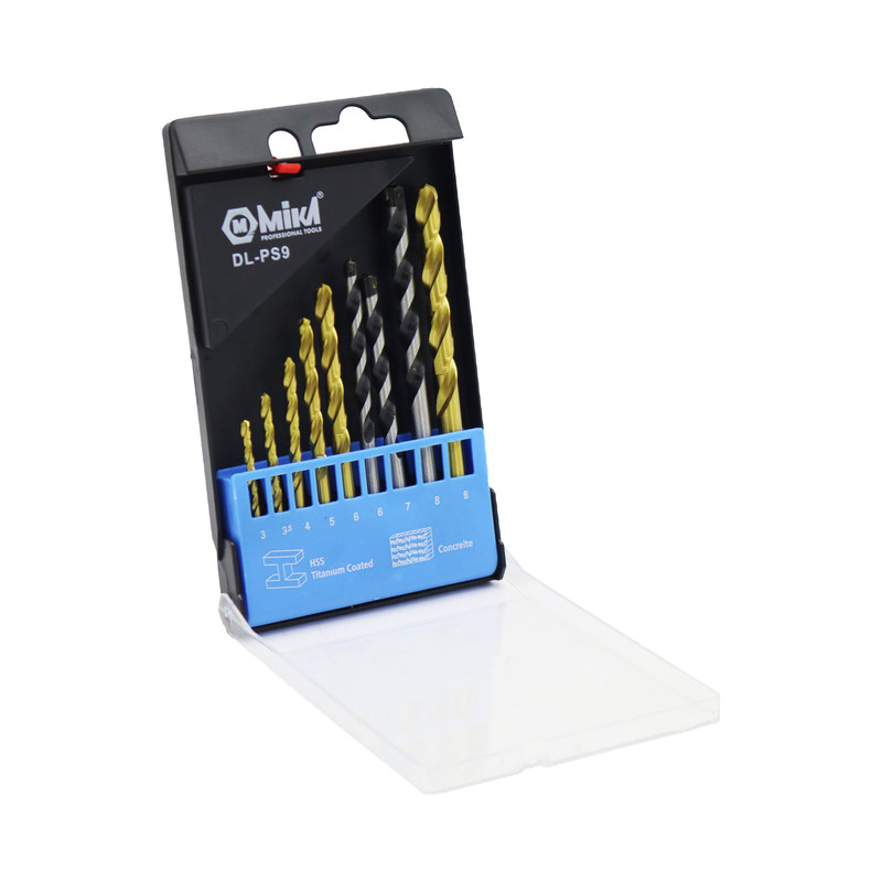مته میکا مدل YP-DL-PS9-HSS مجموعه 9 عددی 