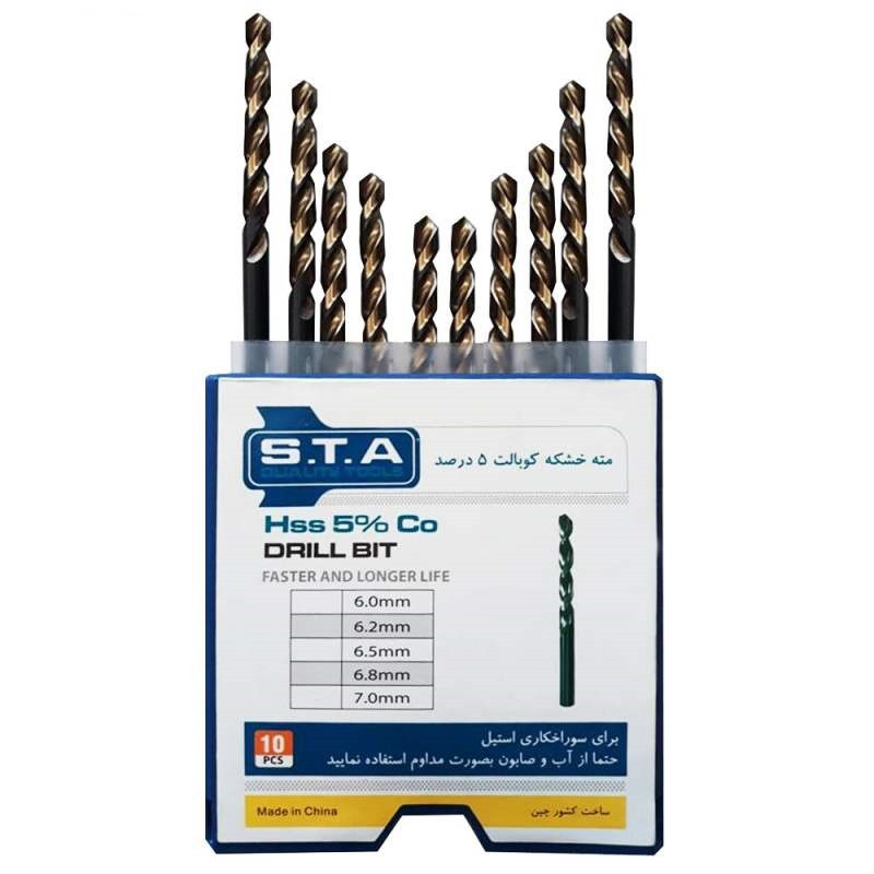 مجموعه 10عددی مته آهن اس تی ای مدل BIT سایز 6 میلی متر
