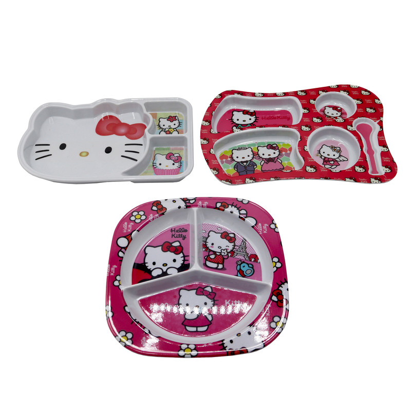 ظرف غذای کودک مدل کیتی کد YP-3-3-5KHANE مجموعه 3 عددی