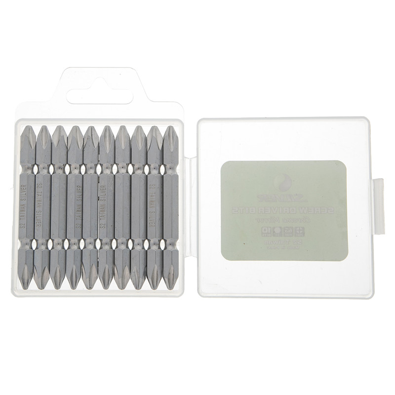 سری پیچ گوشتی دوطرفه سیلور مدل PH-Chrome Mirror بسته 10 عددی