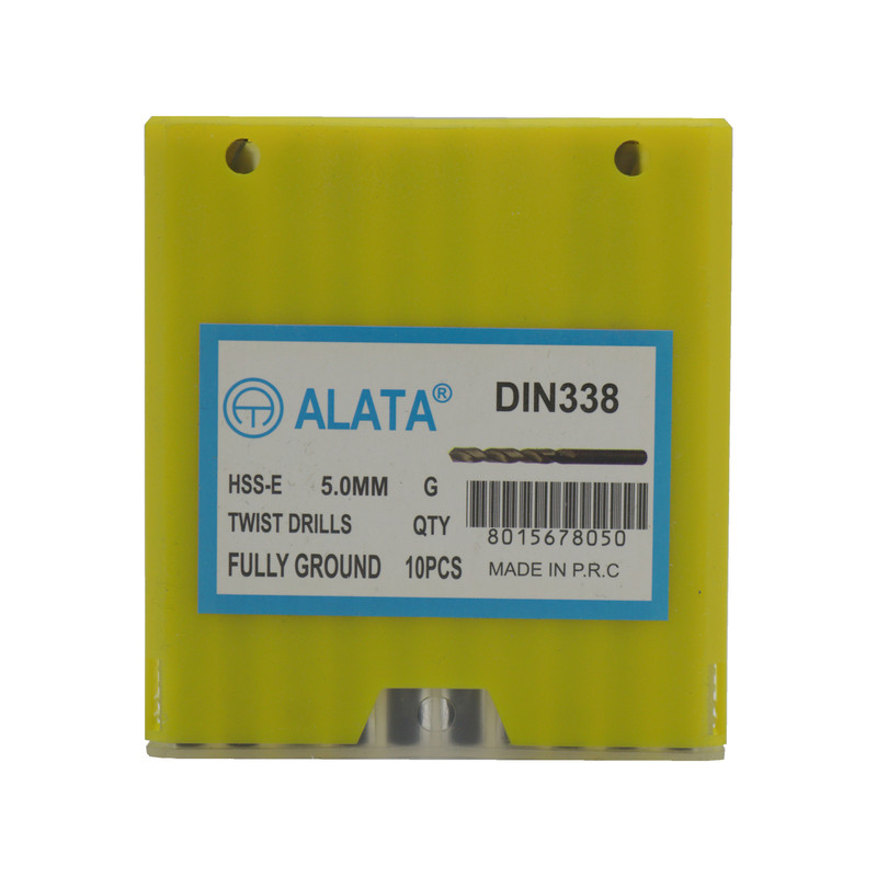 مته آهن آلاتا مدل YP-HSS-E-DIN338-05MM سایز 5 میلی متر مجموعه 10عددی 