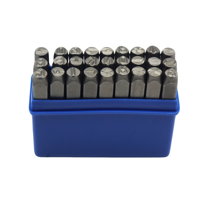 سنبه حروف تندیس مدل YP-8MM مجموعه 27 عددی 