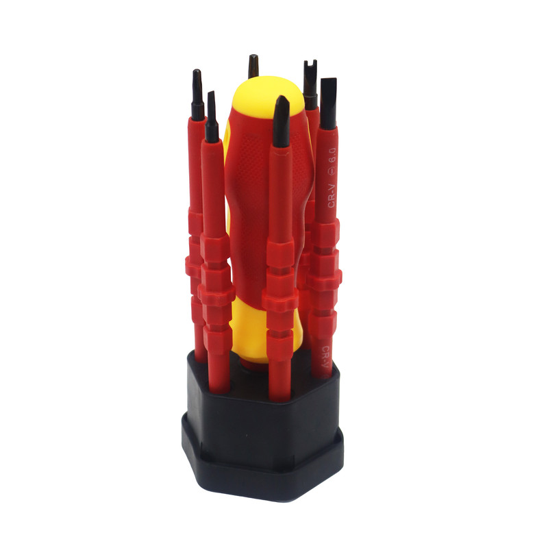 پیچ گوشتی دو طرفه جولی کد YP-Two Way-07 مجموعه 7 عددی