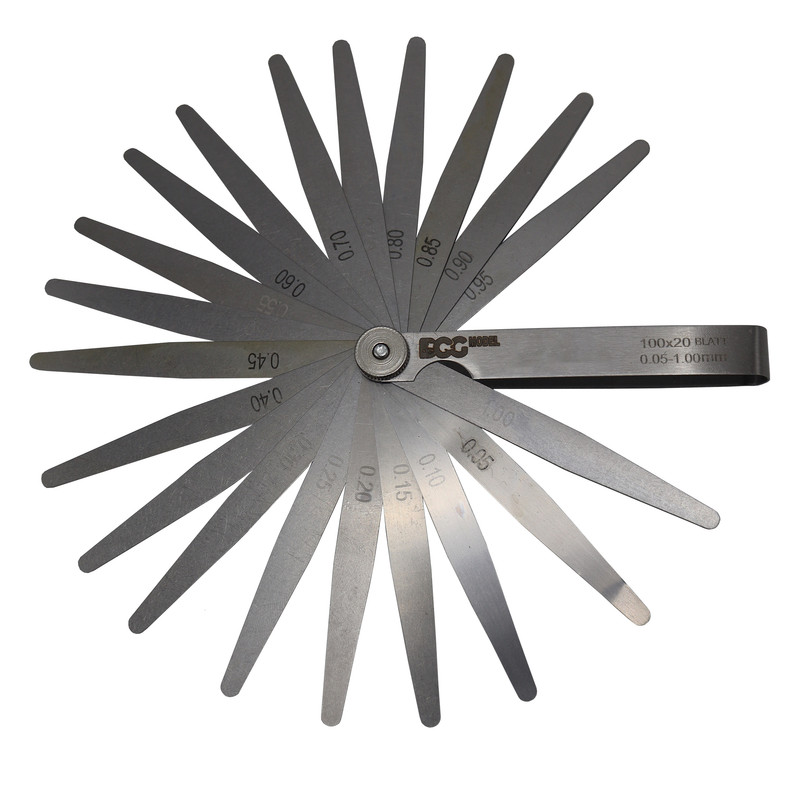 آچار فیلر  مدل داگ کد YP-AP-020 مجموعه 20 عددی