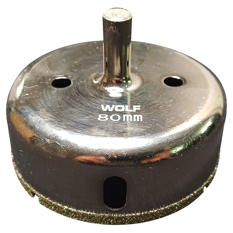 مته شیشه و سرامیک ولف مدل glass سایز 80 میلیمتر