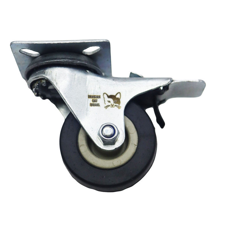 چرخ کفی‌دار پرشین کت مدل ترمزدار کد YPT-NO-LASTIK-KAFI-50*18MM