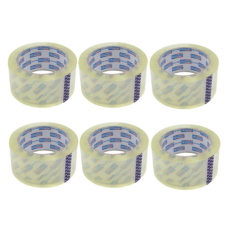 چسب پهن مپل مکس مدل کریستال کد YP-90YARD عرض 5 سانتی متر بسته 6 عددی 