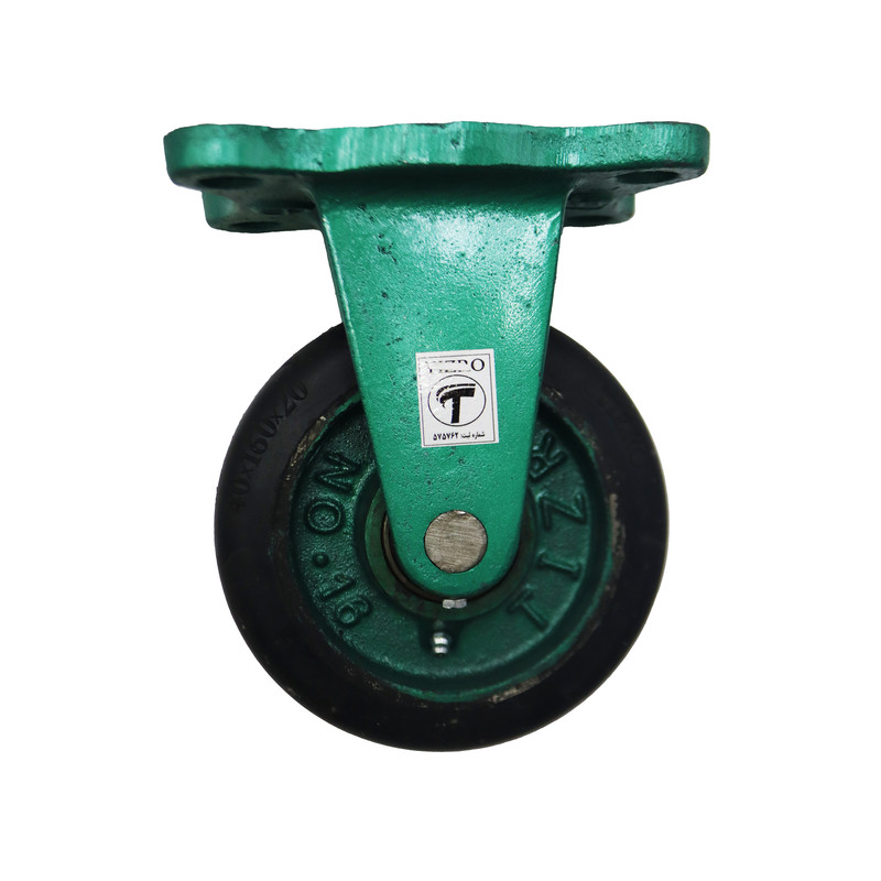 چرخ کفی‌دار تیزرو مدل ثابت کد YP-SABET-40*160*20MM