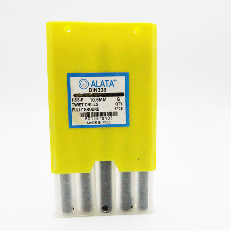  مته آهن آلاتا مدل YP-HSS-E-DIN338-010.5MM سایز  10.5 میلی متر مجموعه 5 عددی 